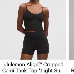 Lululemon Align cropped Cami Tank top light support